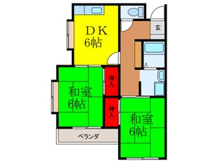 コスモハイツの物件間取画像